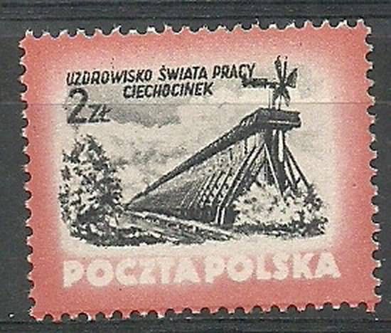 Znaczek Polska 1953 Mi 830 Fi 692 Czyste **