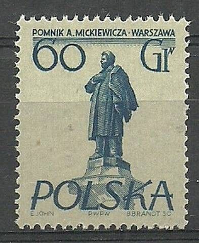 Znaczek Polska 1955 Mi 913 Fi 767 Czyste **