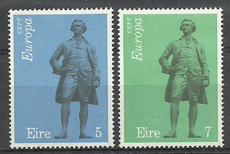 Znaczek Irlandia 1974 Mi 302-303 Z podlepką *