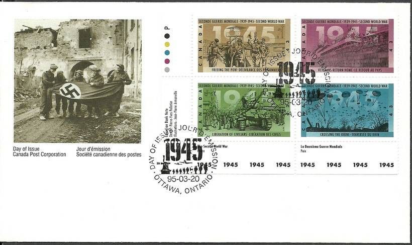 Znaczek Kanada 1995 Mi 1460-1463 FDC