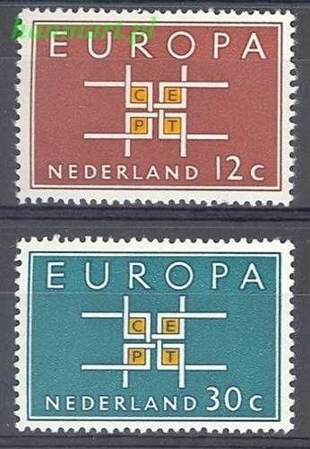 Znaczek Holandia 1963 Mi 806-807 Czyste **