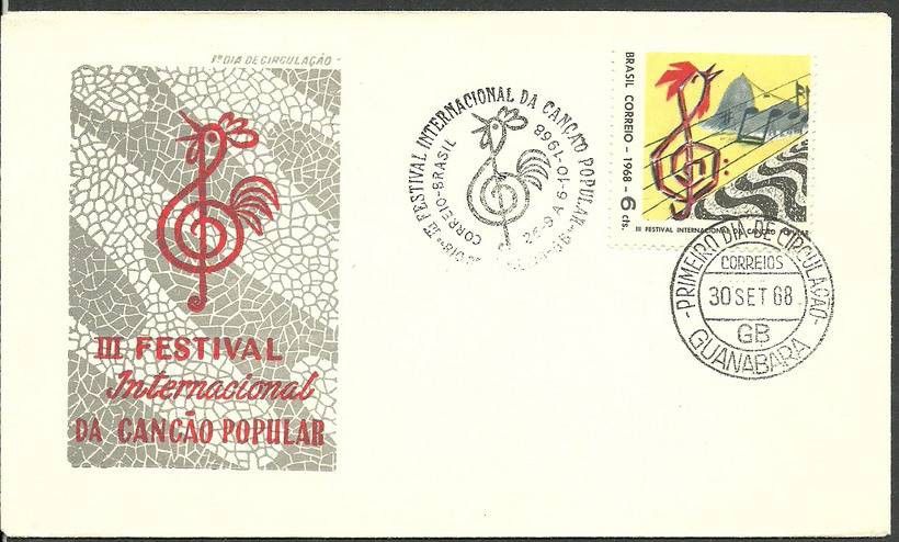 Znaczek Brazylia 1968 Mi 1186 FDC