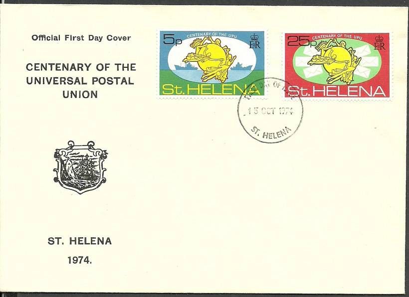 Znaczek Wyspa św. Heleny 1974 Mi 270-271 FDC