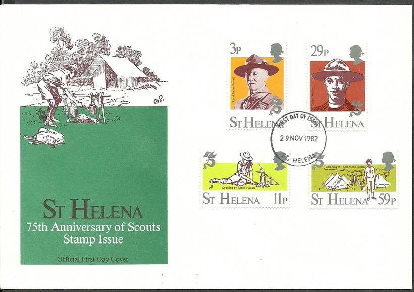 Znaczek Wyspa św. Heleny 1982 Mi 367-370 FDC