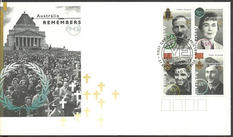 Znaczek Australia 1995 Mi 1469-1472 FDC