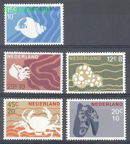 Znaczek Holandia 1967 Mi 873-877 Czyste **