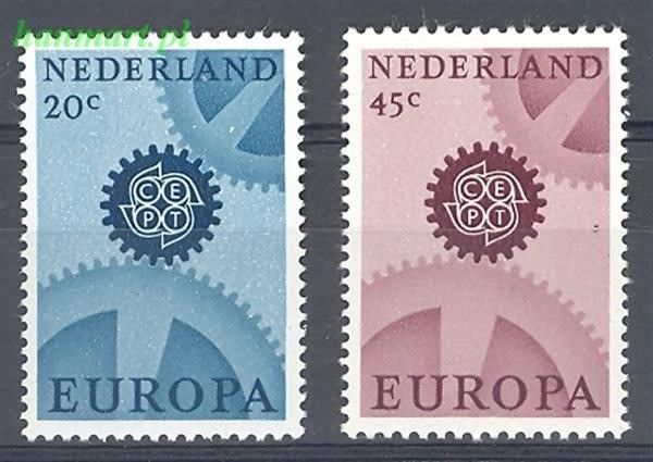 Znaczek Holandia 1967 Mi 878-879x Czyste **