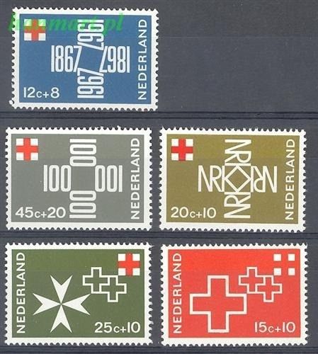 Znaczek Holandia 1967 Mi 883-887 Czyste **