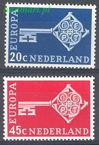 Znaczek Holandia 1968 Mi 899-900 Czyste **
