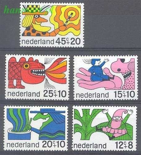 Znaczek Holandia 1968 Mi 905-909 Czyste **