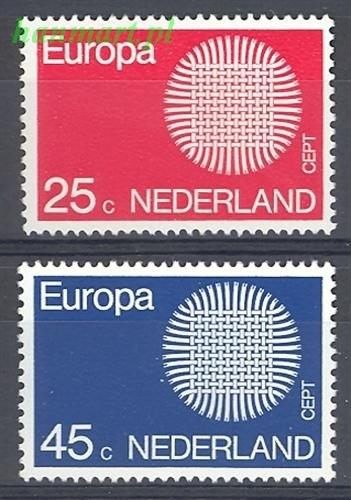 Znaczek Holandia 1970 Mi 942-943 Czyste **