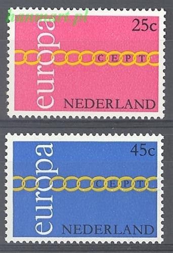 Znaczek Holandia 1971 Mi 963-964 Czyste **
