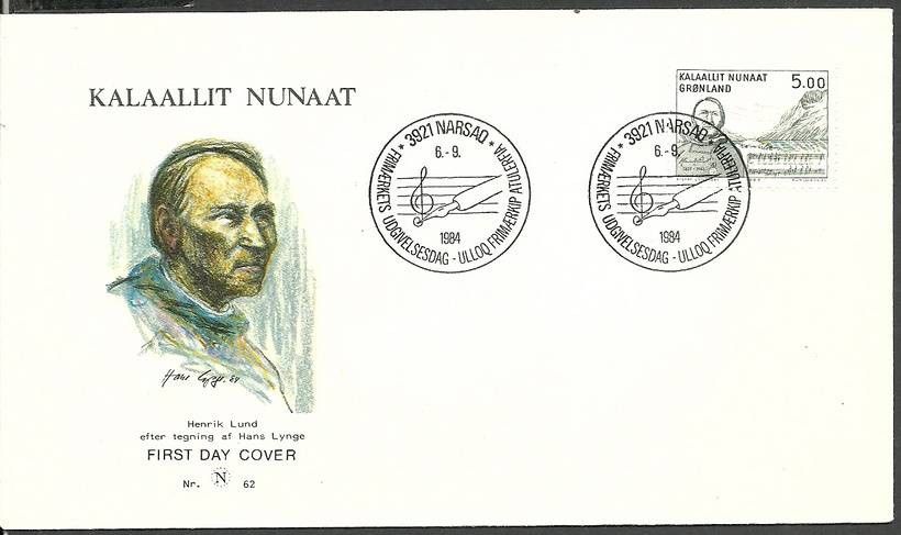 Znaczek Grenlandia 1984 Mi 153 FDC