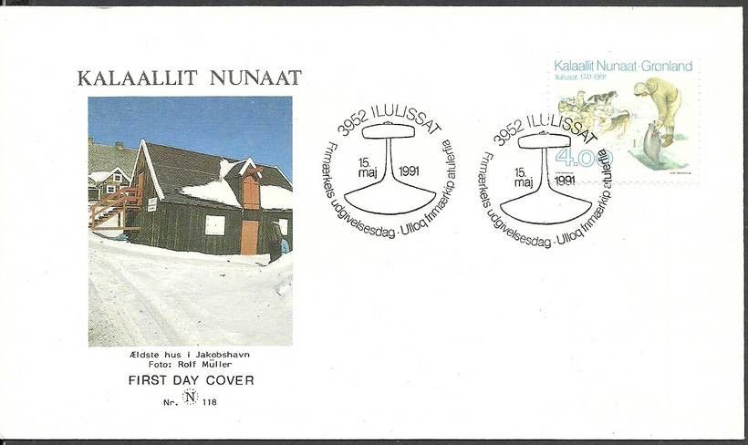 Znaczek Grenlandia 1991 Mi 219 FDC