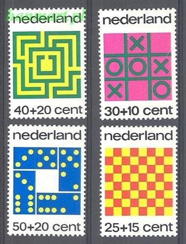 Znaczek Holandia 1973 Mi 1019-1022 Czyste **