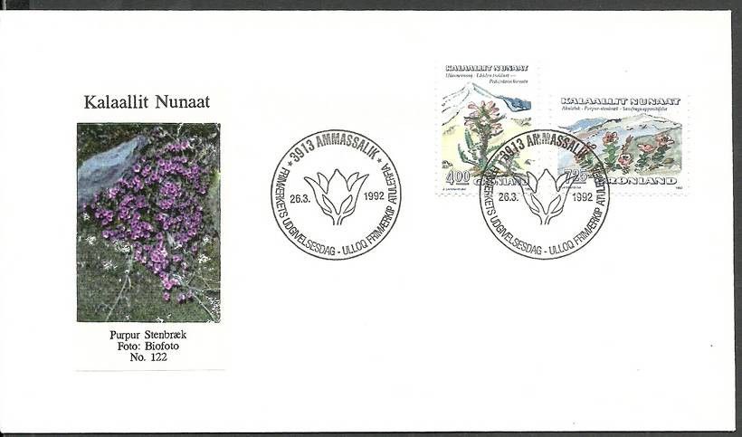 Znaczek Grenlandia 1992 Mi 223-224 FDC