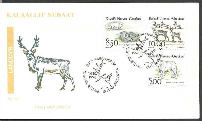 Znaczek Grenlandia 1993 Mi 239-241 FDC
