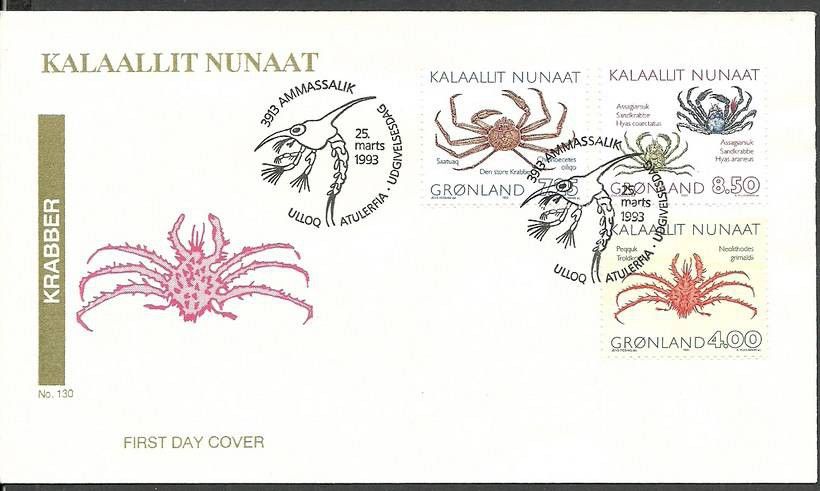 Znaczek Grenlandia 1993 Mi 231-233 FDC