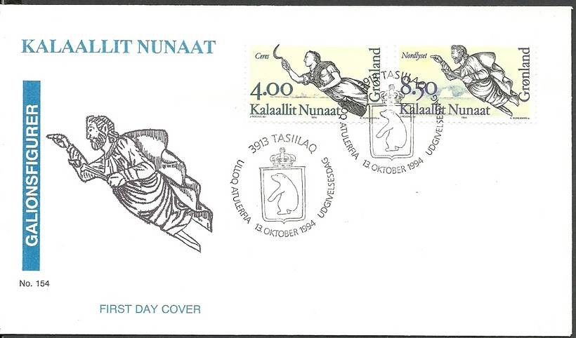 Znaczek Grenlandia 1994 Mi 252-253 FDC
