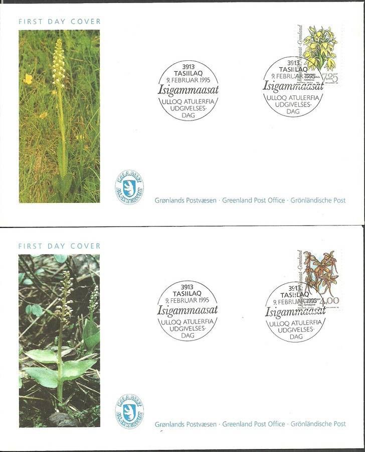Znaczek Grenlandia 1995 Mi 256-257 FDC