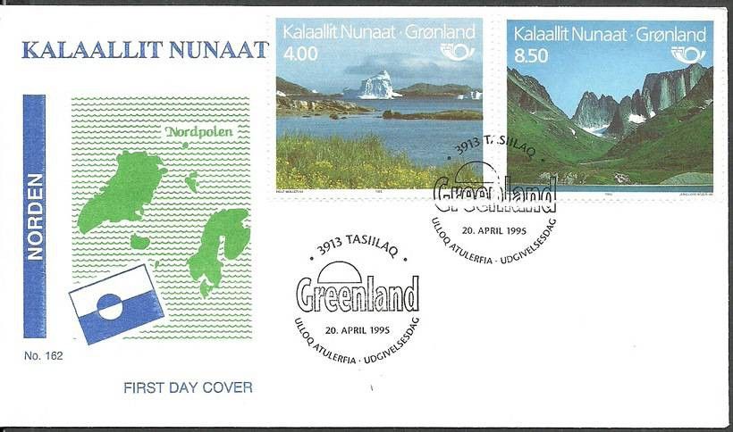 Znaczek Grenlandia 1995 Mi 260-261 FDC