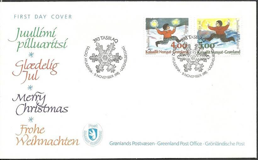 Znaczek Grenlandia 1995 Mi 279-280 FDC
