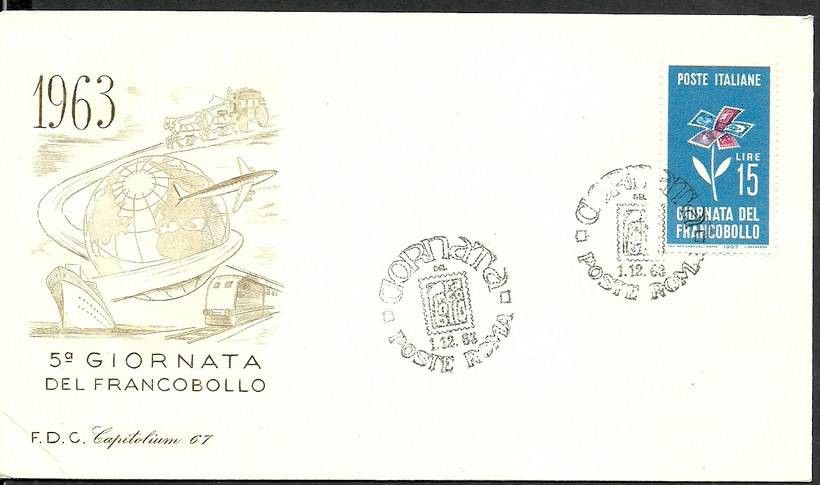 Znaczek Włochy 1963 Mi 1155 FDC