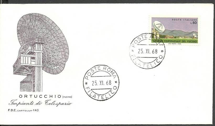 Znaczek Włochy 1968 Mi 1290 FDC