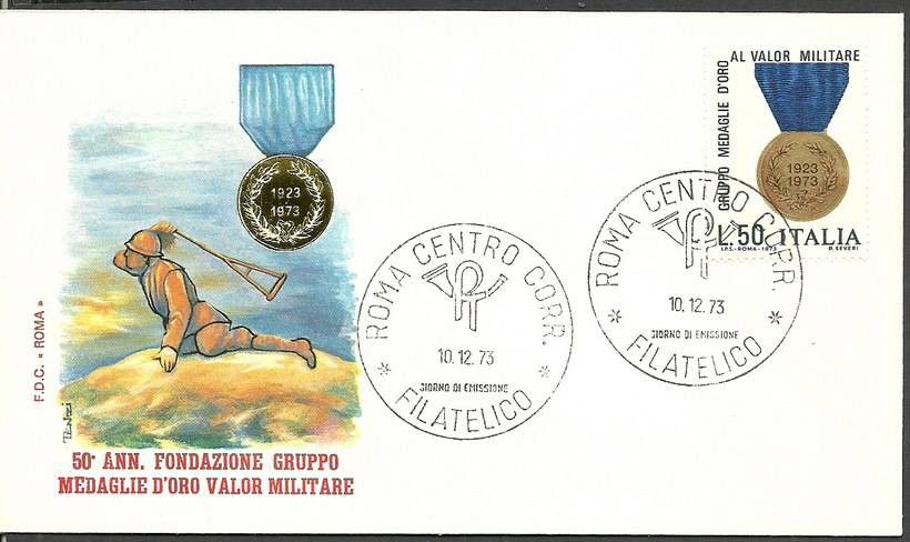Znaczek Włochy 1973 Mi 1432 FDC