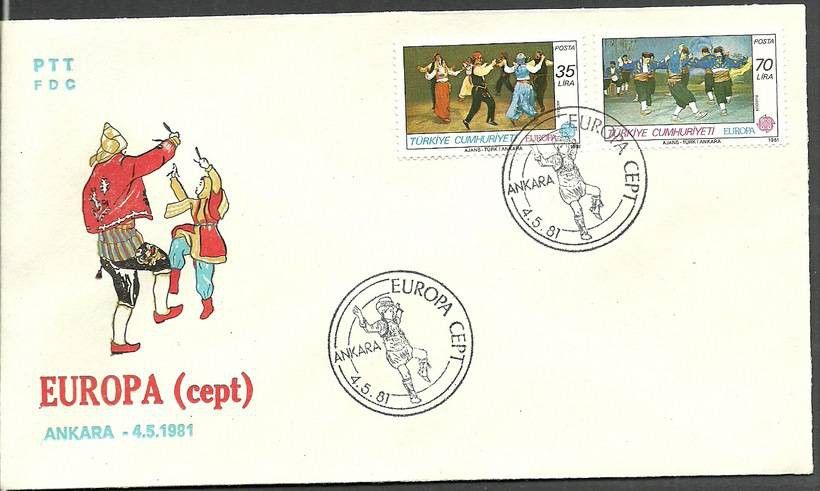 Znaczek Turcja 1981 Mi 2546-2547 FDC