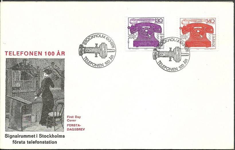 Znaczek Szwecja 1976 Mi 939-940 FDC