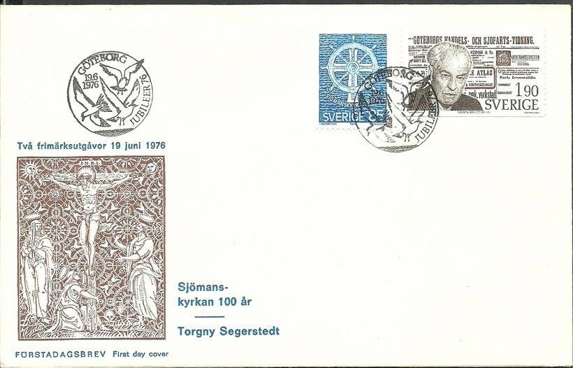 Znaczek Szwecja 1976 Mi 950+951 FDC