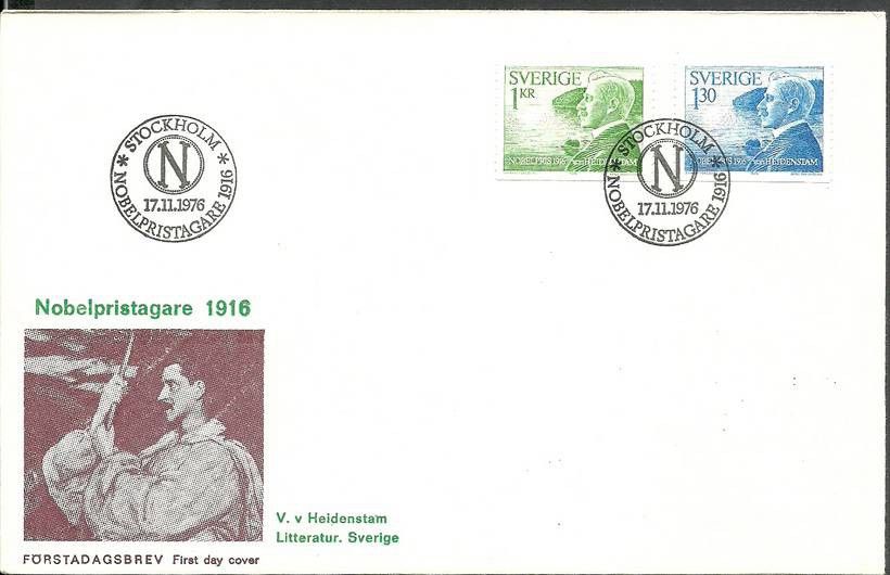 Znaczek Szwecja 1976 Mi 970-971 FDC