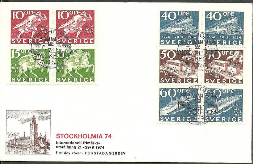 Znaczek Szwecja 1972 Mi h-blatt 62 FDC