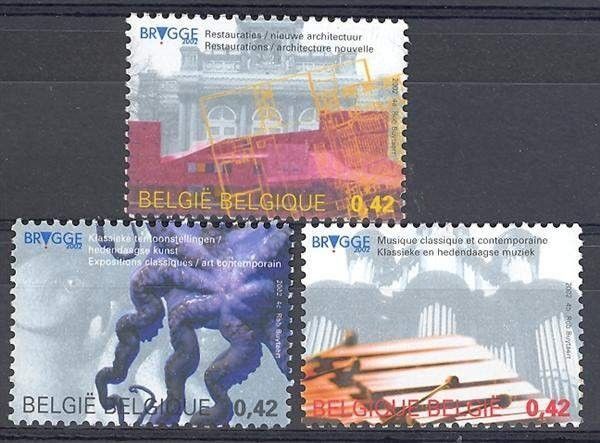 Znaczek Belgia 2002 Mi 3108-3110 Czyste **