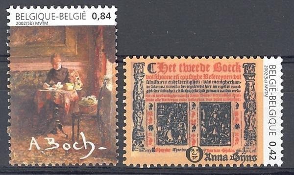 Znaczek Belgia 2002 Mi 3111-3112 Czyste **
