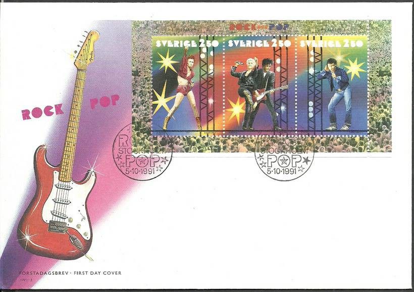 Znaczek Szwecja 1991 Mi h-blatt 190 FDC