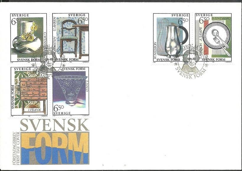 Znaczek Szwecja 1994 Mi h-blatt 220 FDC