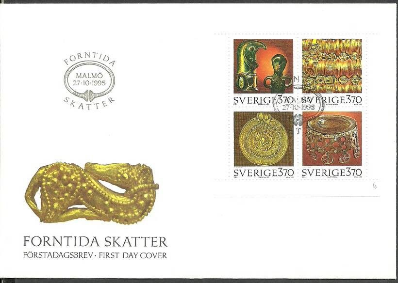Znaczek Szwecja 1995 Mi h-blatt 235 FDC