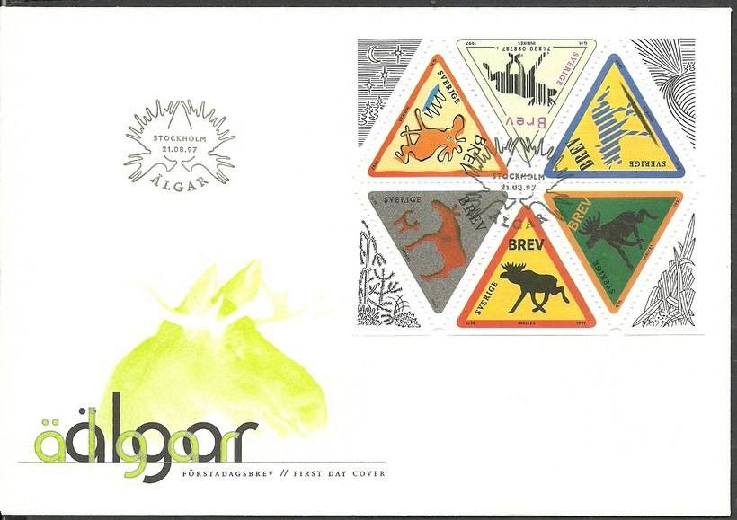 Znaczek Szwecja 1997 Mi h-blatt 257 FDC