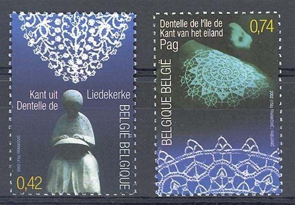 Znaczek Belgia 2002 Mi 3143-3144 Czyste **