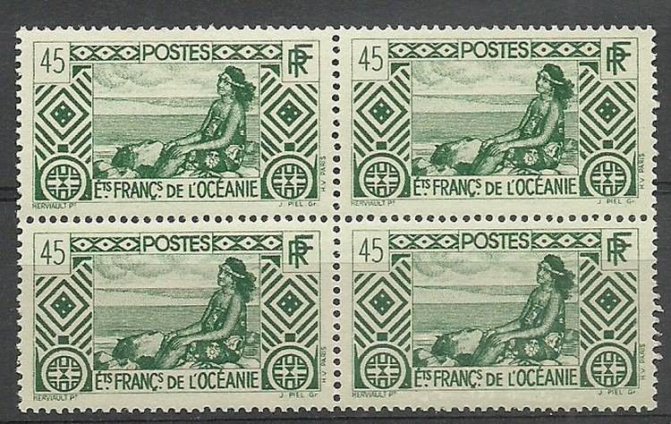 Znaczek Oceania Francuska 1939 Mi 103 Czyste **