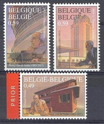 Znaczek Belgia 2003 Mi 3195-3197 Czyste **