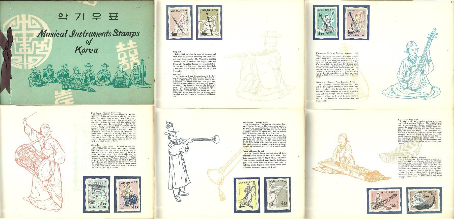 Znaczek Korea Południowa 1963 Mi 406-415 Czyste **