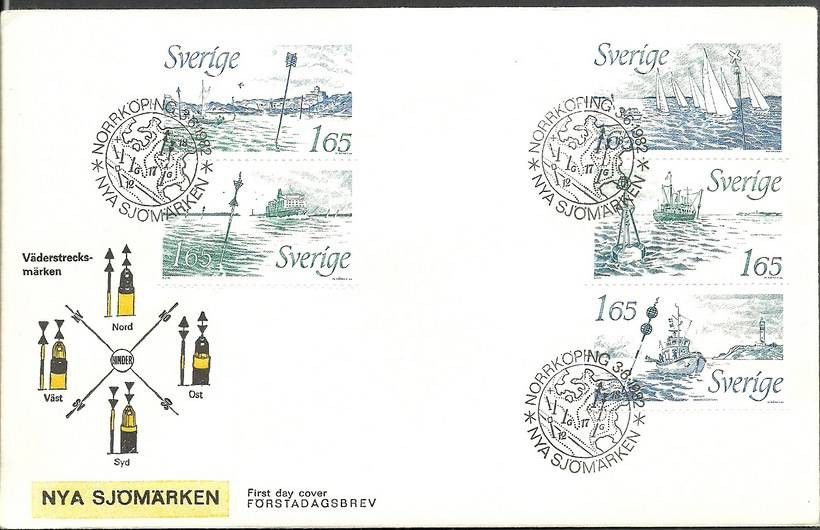 Znaczek Szwecja 1982 Mi 1196-1200 FDC
