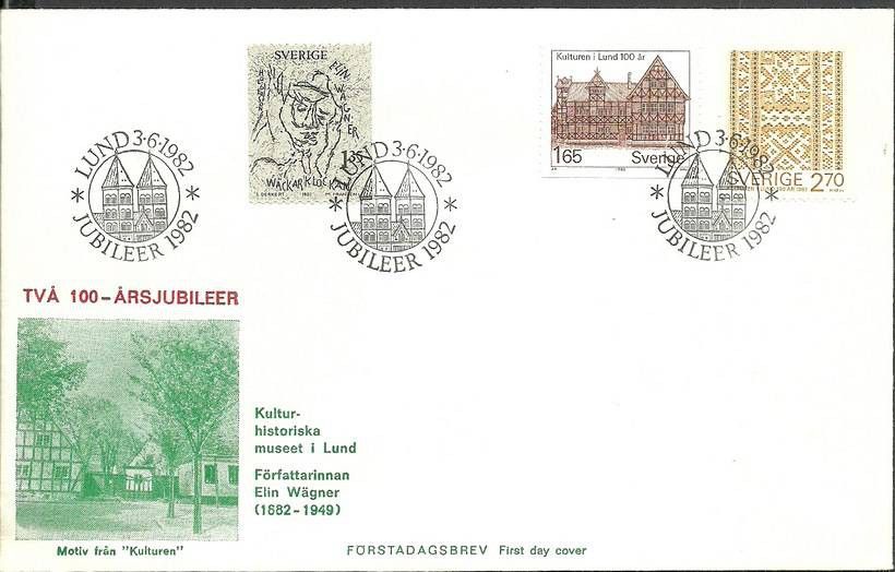 Znaczek Szwecja 1982 Mi 1193-1195 FDC