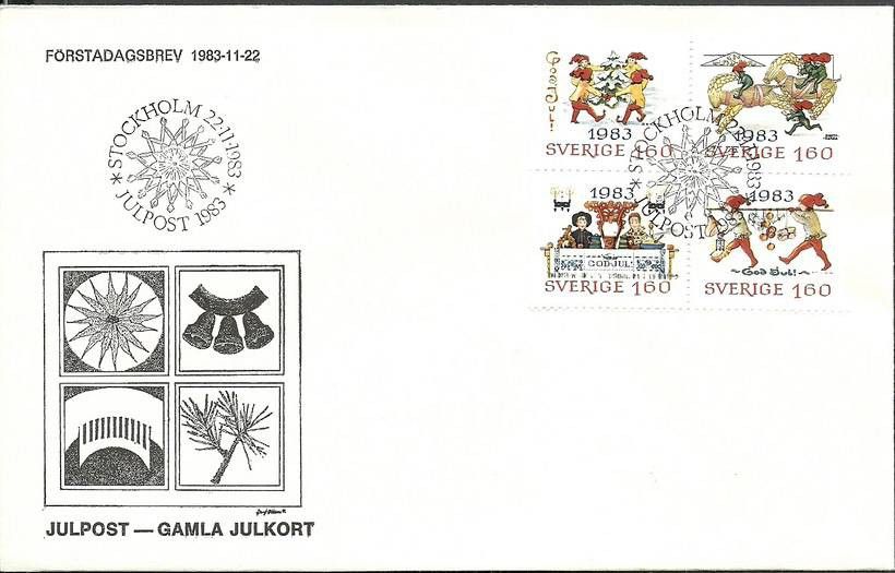 Znaczek Szwecja 1983 Mi 1258-1261 FDC
