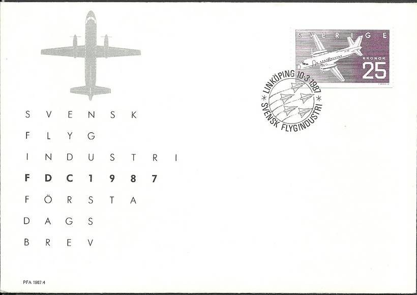 Znaczek Szwecja 1987 Mi 1427 FDC