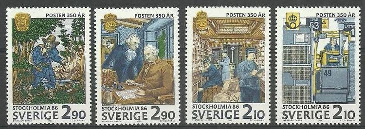 Znaczek Szwecja 1986 Mi 1399-1402 Czyste **