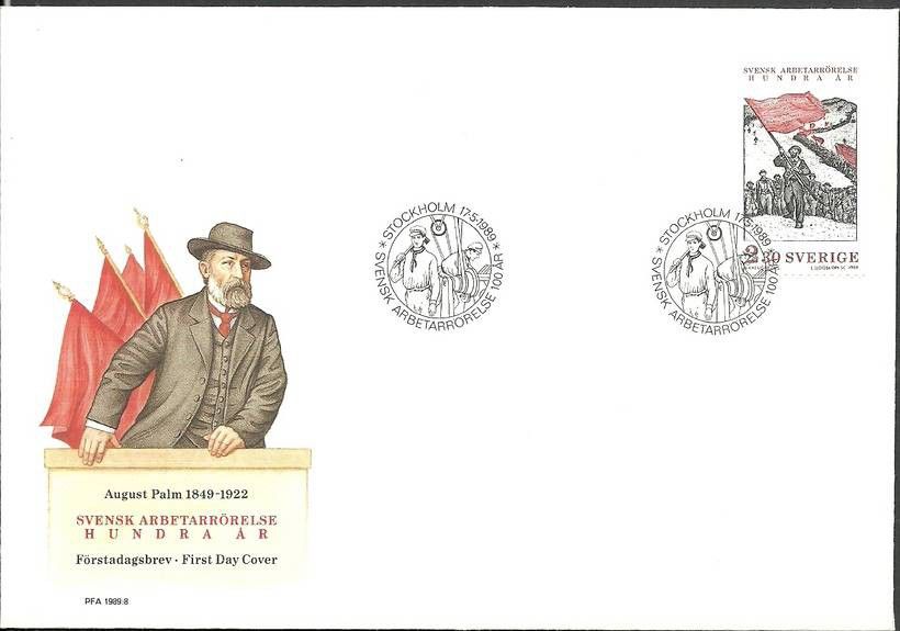 Znaczek Szwecja 1989 Mi 1552 FDC